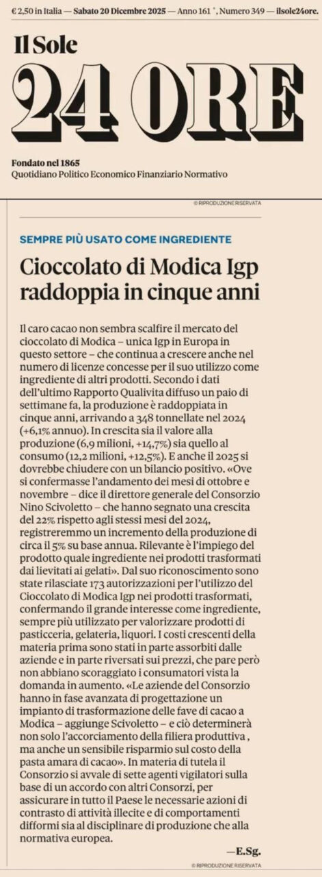 Il Sole 24 Ore del 20 dicembre 2025