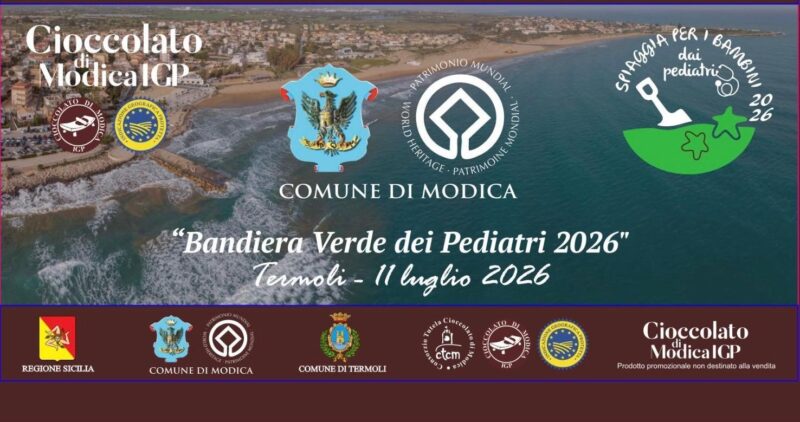 Il Consorzio di Tutela del Cioccolato di Modica IGP celebra il prestigioso riconoscimento della Bandiera Verde dei Pediatri